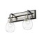 Z-Lite Kraken 2 Light Wall Sconce 466-2S-MB-BN - alternate 2